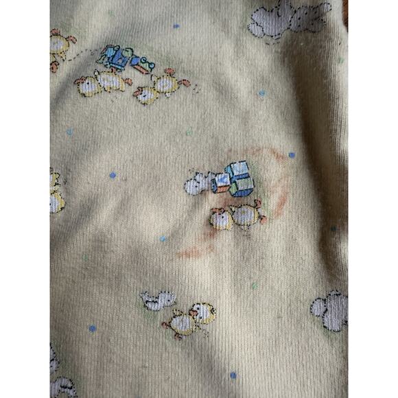 Vtg Sleeper Coverall Baby 12 Months Yellow One Piece Children’s Place Duck Bunny - Picture 5 of 5